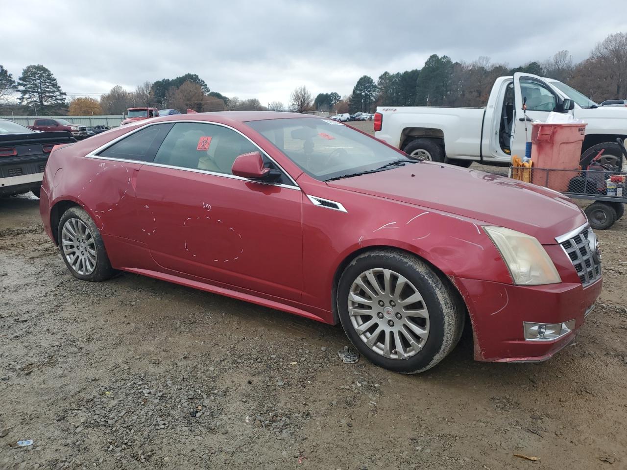 2012 Cadillac CTS VIN 1G6DJ1E3XC0100508 Copart auction photo, all over damage thumbnail 4