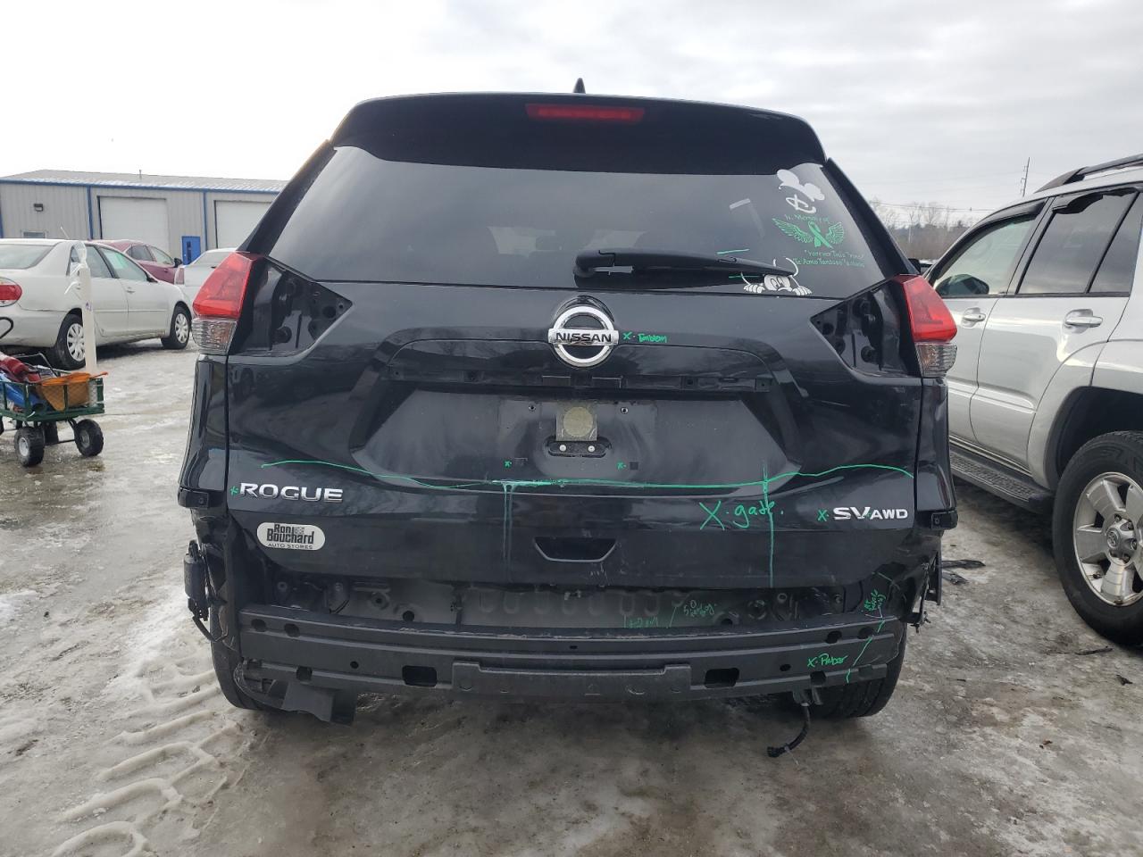 2019 Nissan Rogue VIN JN8AT2MV3KW382753 Copart auction photo, rear end damage thumbnail 6
