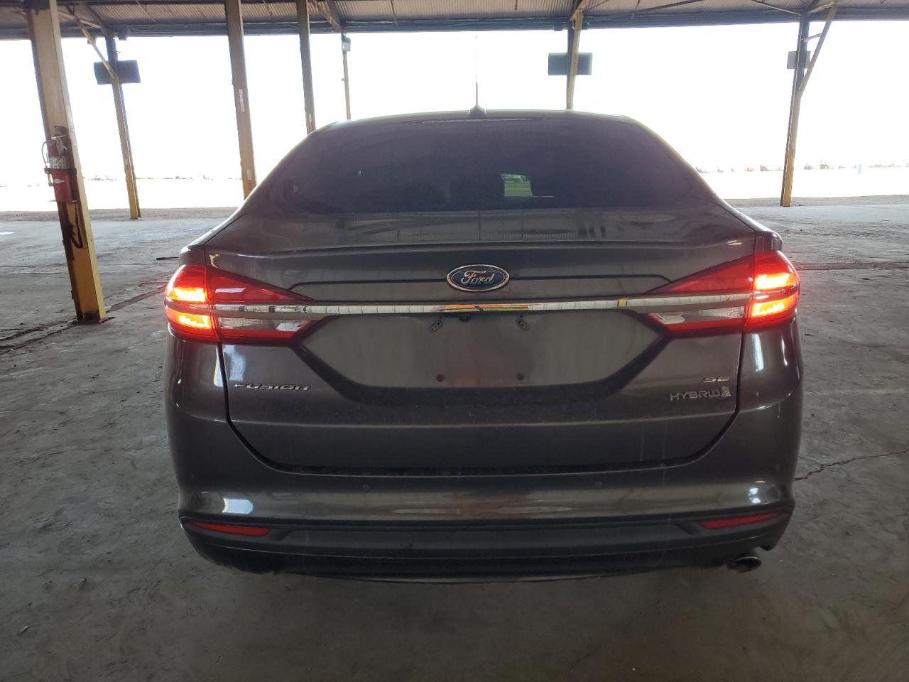 2018 Ford Fusion VIN 3FA6P0LUXJR256836 Copart auction photo, side damage thumbnail 6