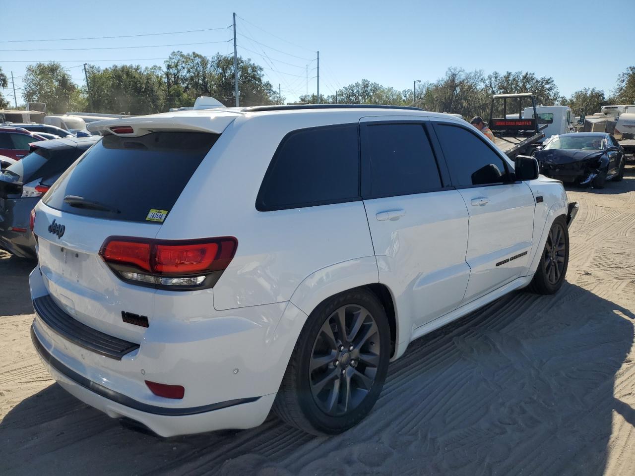 2018 Jeep Grand Cherokee VIN 1C4RJFCT4JC507142 Copart auction photo, front end damage thumbnail 3