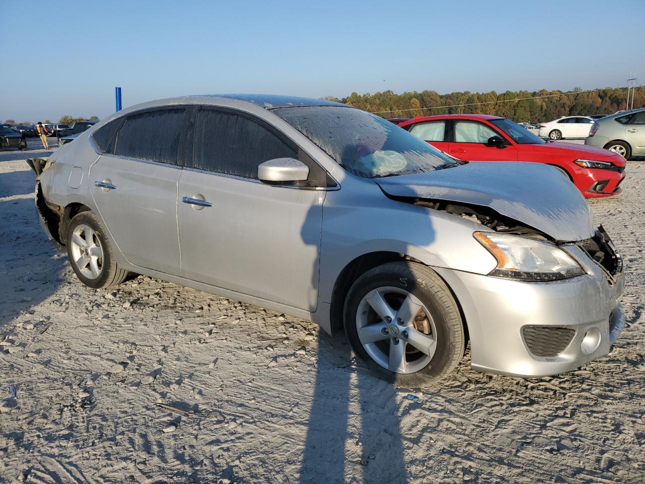 2014 Nissan Sentra VIN 3N1AB7AP5EY301401 Copart auction photo, rear end / front end damage thumbnail 4