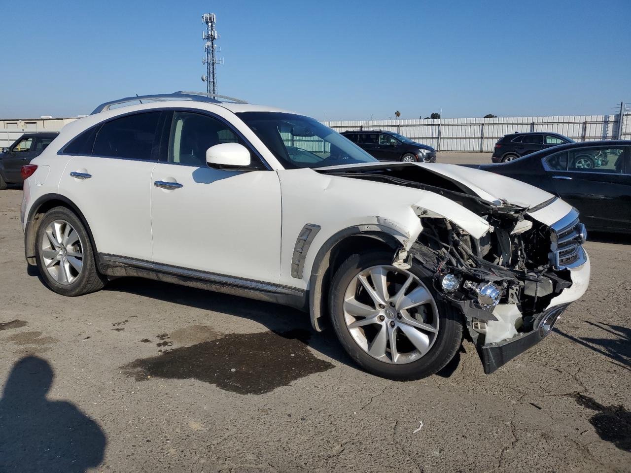 2013 Infiniti FX VIN JN8CS1MW9DM174678 Copart auction photo, front end damage thumbnail 4