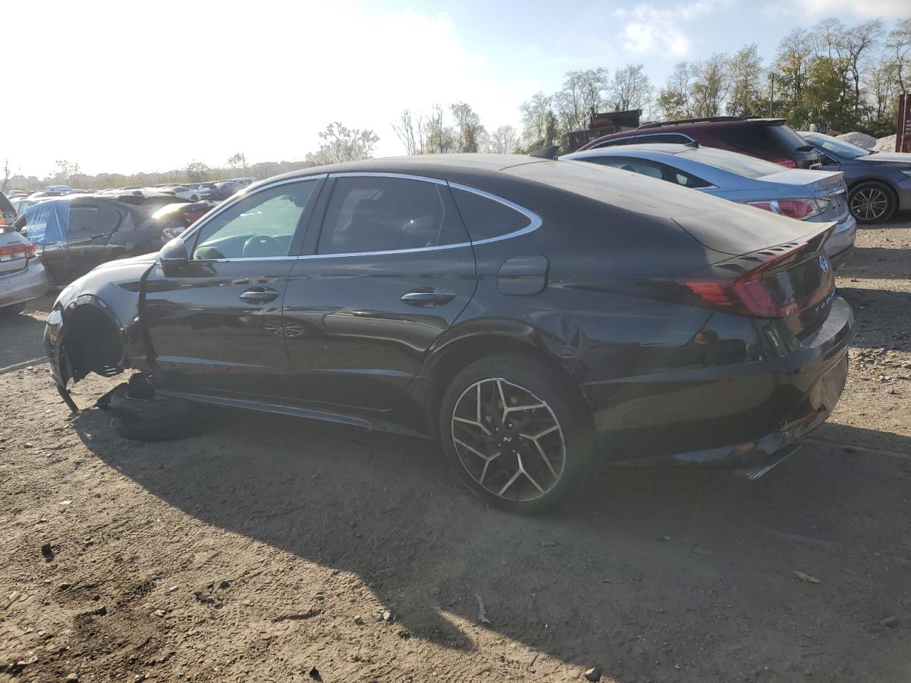 2021 Hyundai Sonata VIN 5NPEK4JC4MH131134 Copart auction photo, front end / undercarriage damage thumbnail 2