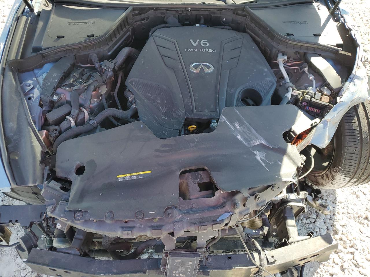 2021 Infiniti Q60 VIN JN1EV7KKXMM410708 Copart auction photo, all over damage thumbnail 11