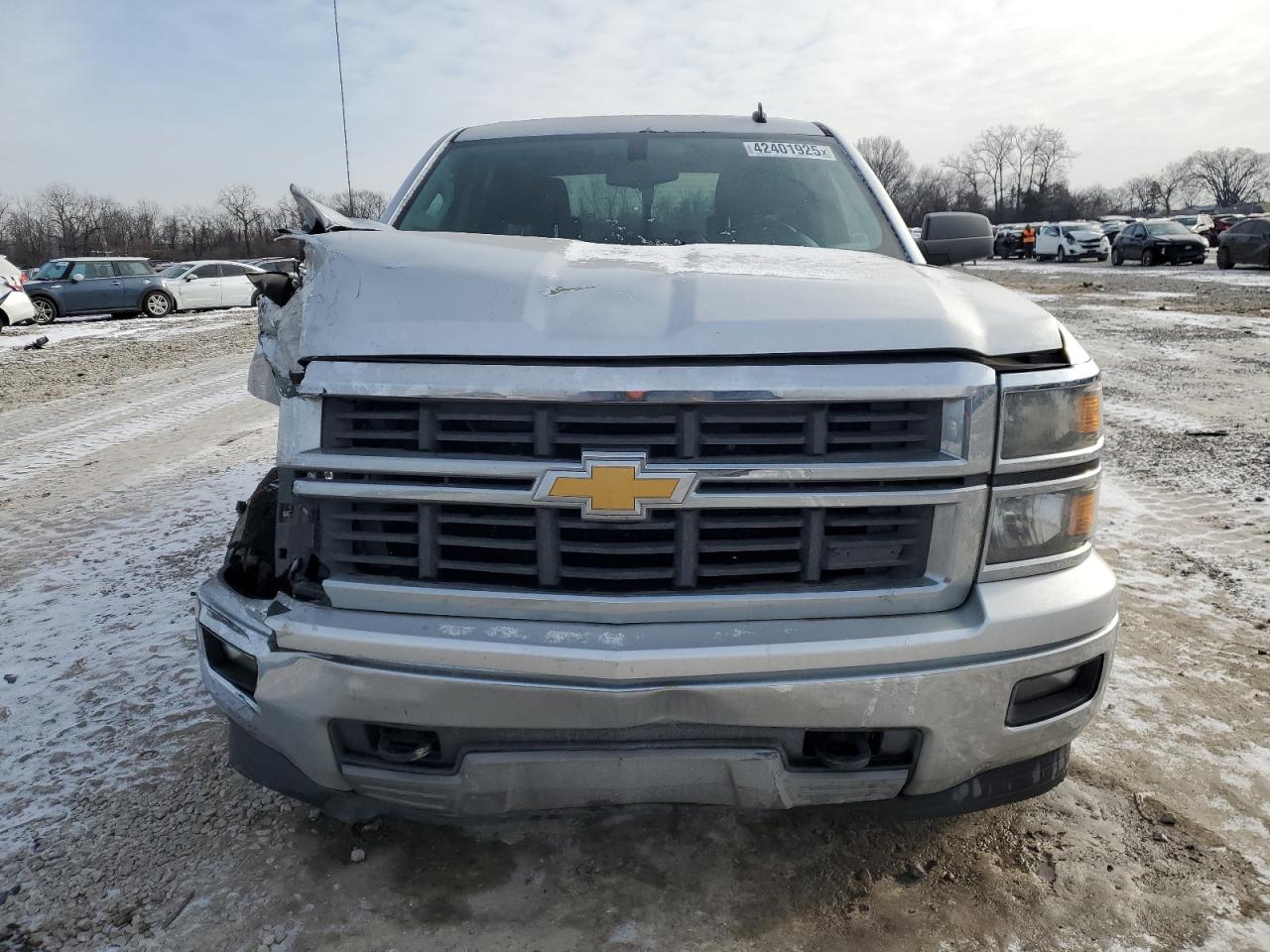 2014 Chevrolet Silverado VIN 3GCUKREC9EG195926 Copart auction photo, front end damage thumbnail 5