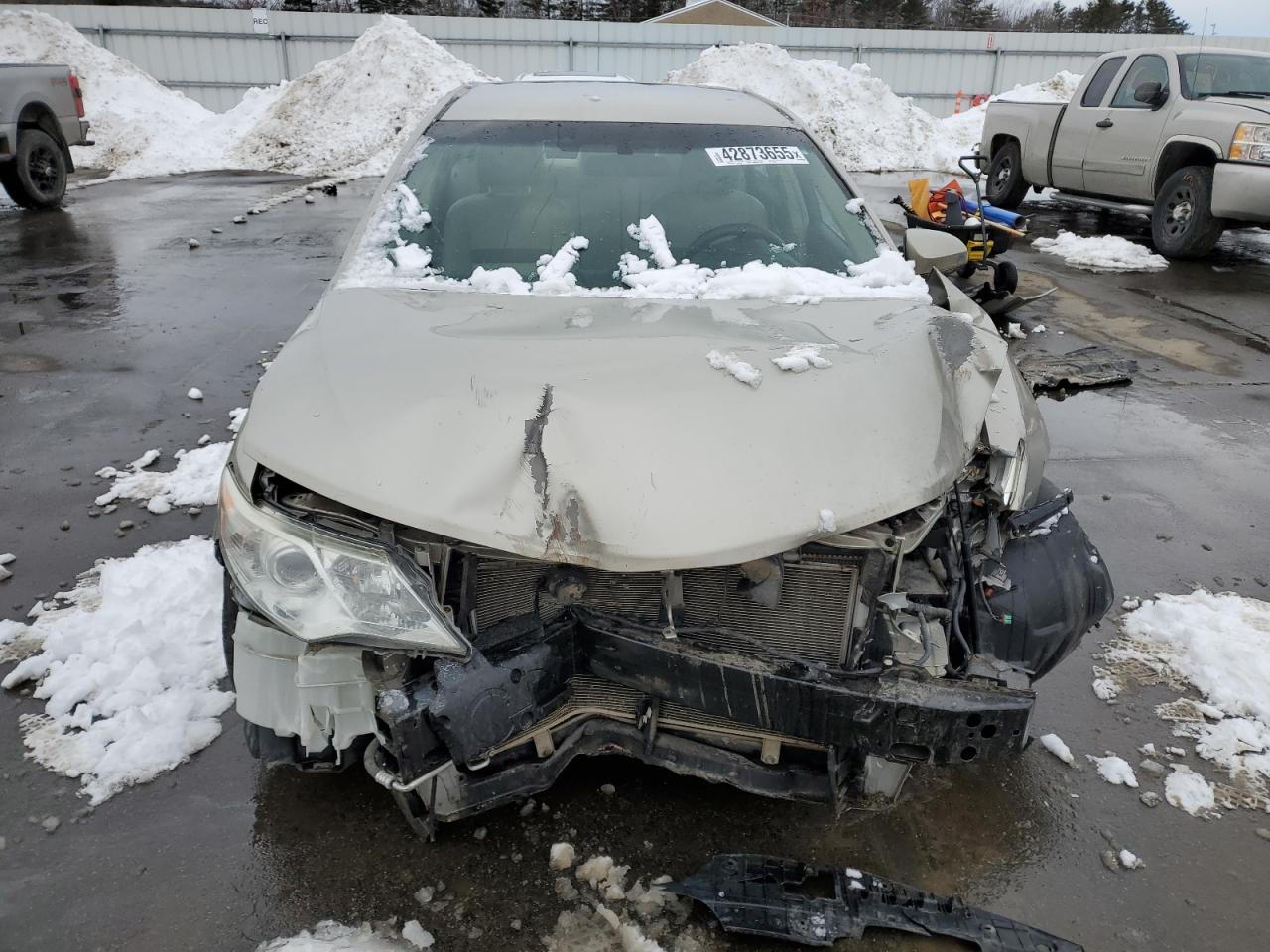 2014 Toyota Camry VIN 4T1BF1FK3EU389329 Copart auction photo, front end / rear end damage thumbnail 5