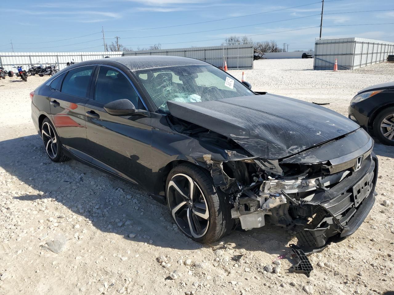 2021 Honda Accord VIN 1HGCV1F31MA110207 Copart auction photo, frame damage / front end damage thumbnail 4