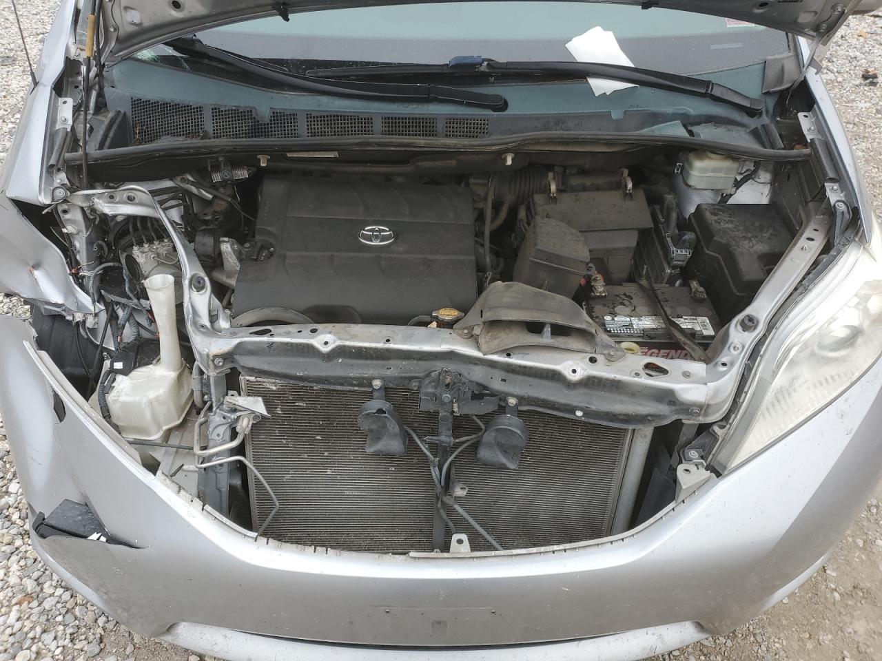 2012 Toyota Sienna VIN 5TDYK3DC1CS271900 Copart auction photo, front end damage thumbnail 12