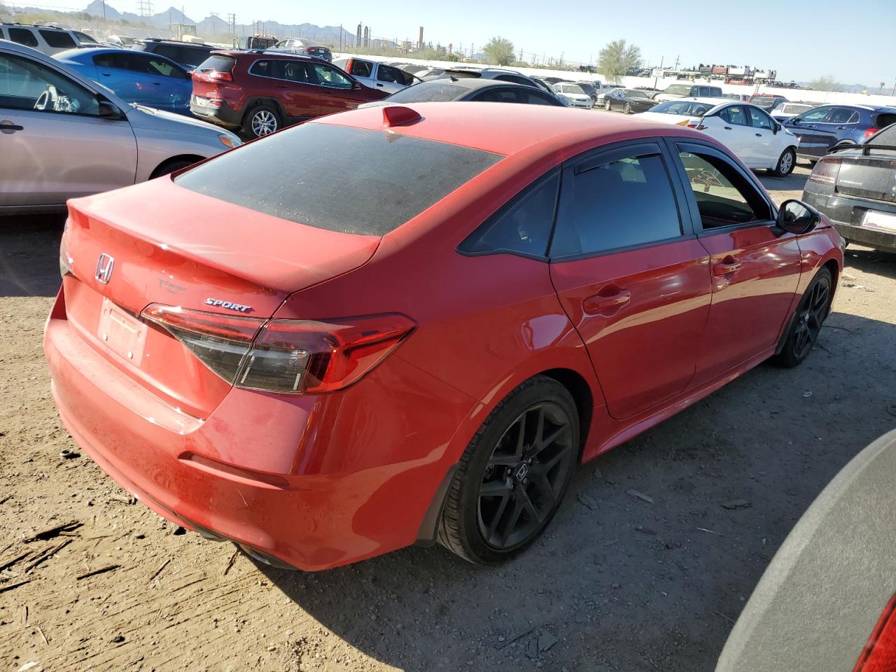 2024 Honda Civic VIN 2HGFE2F5XRH553257 Copart auction photo, side / front end damage thumbnail 3