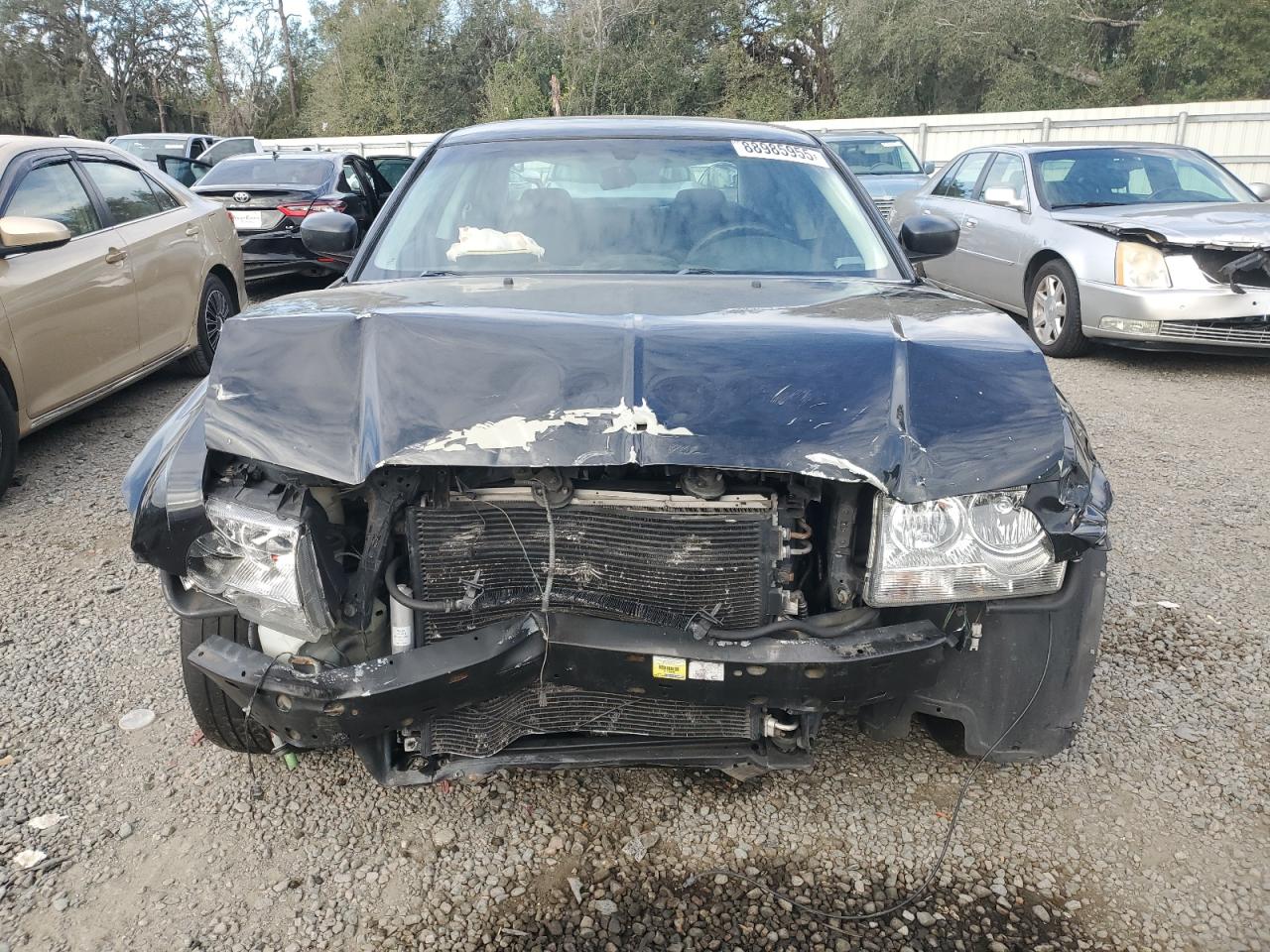 2008 Chrysler 300 VIN 2C3KA43R38H133760 Copart auction photo, front end / side damage thumbnail 5