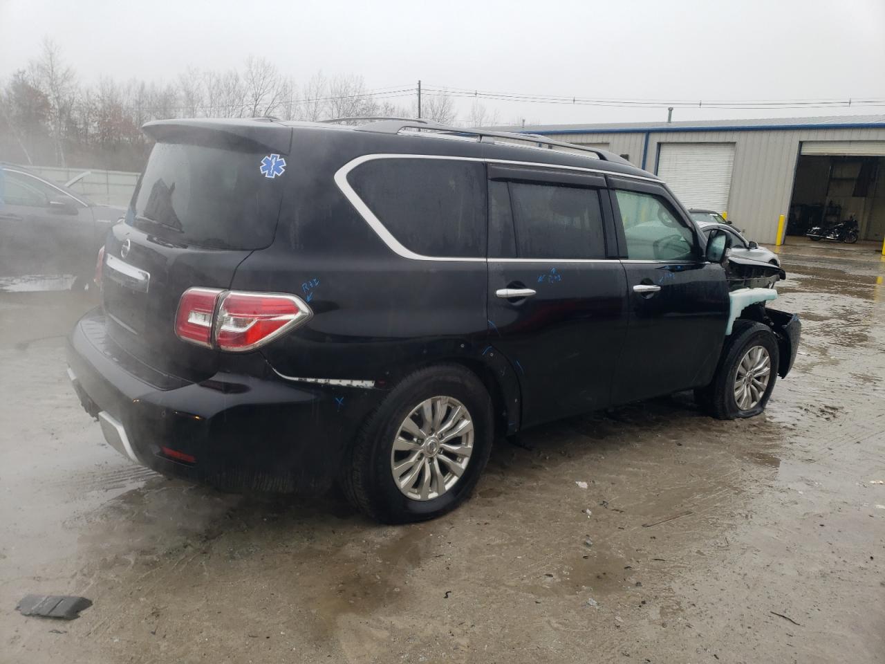 2018 Nissan Armada VIN JN8AY2ND6JX000571 Copart auction photo, front end damage thumbnail 3