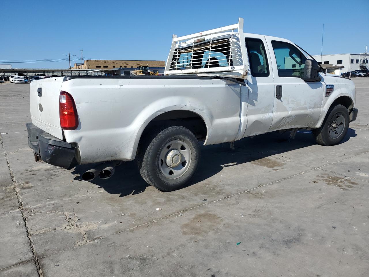 2008 Ford F250 VIN 1FTSX20R88EC82966 Copart auction photo, side / rear end damage thumbnail 3