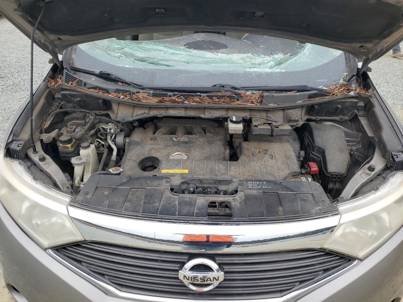 2011 Nissan Quest VIN JN8AE2KP2B9012231 Copart auction photo, top/roof / side damage thumbnail 12