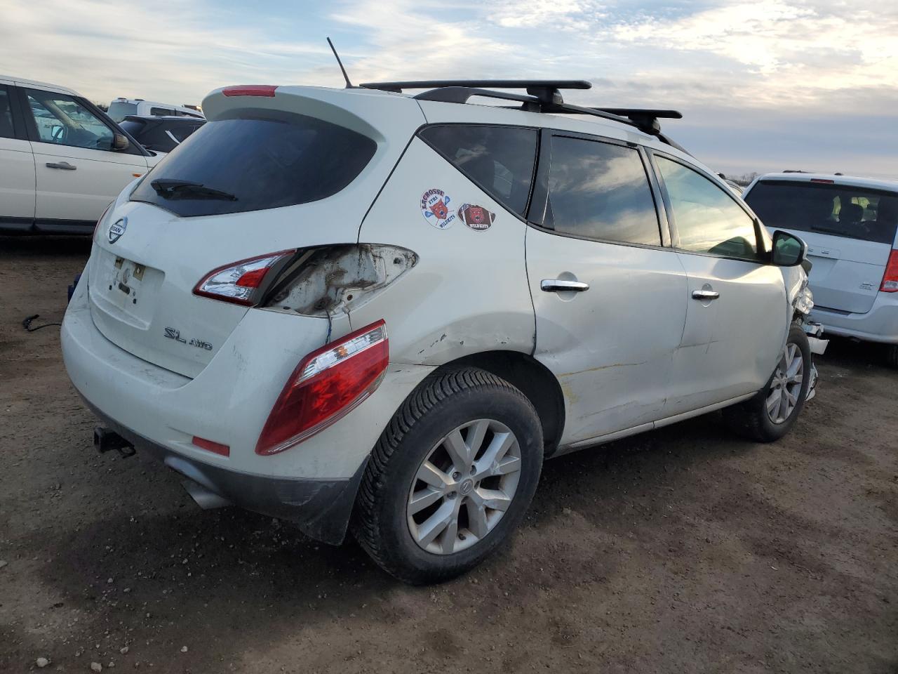 2014 Nissan Murano VIN JN8AZ1MWXEW533769 Copart auction photo, front end / rear end damage thumbnail 3