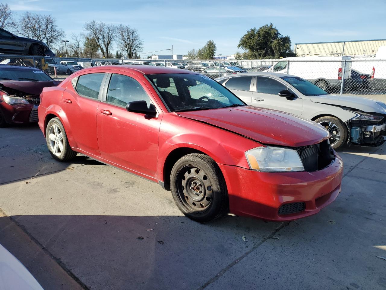 2012 Dodge Avenger VIN 1C3CDZAB7CN285863 Copart auction photo, front end / rear end damage thumbnail 4