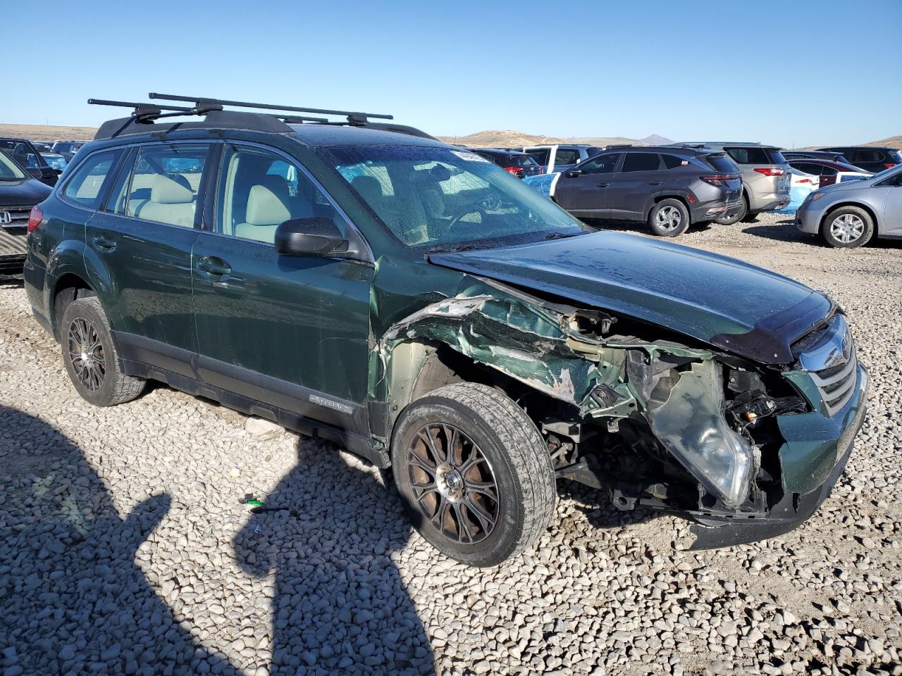 2011 Subaru Outback VIN 4S4BRCAC5B3437580 Copart auction photo, front end / side damage thumbnail 4