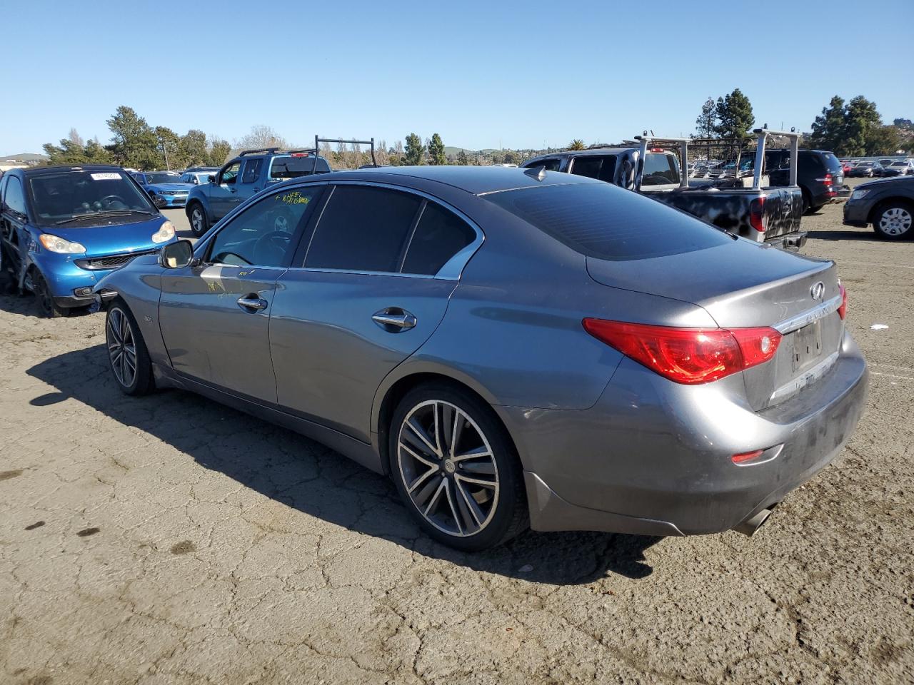 2017 Infiniti Q50 VIN JN1EV7AP8HM730032 Copart auction photo, front end damage thumbnail 2