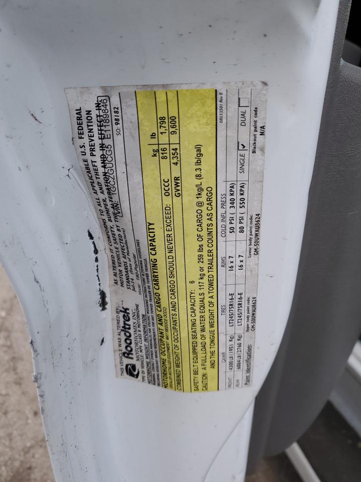 2014 Chevrolet Express VIN 1GCZGUCG5E1189846 Copart auction photo, all over damage thumbnail 10