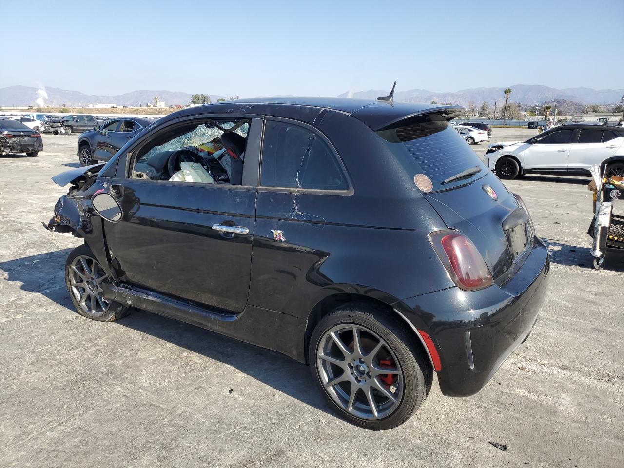 2013 Fiat 500 VIN 3C3CFFFH7DT743277 Copart auction photo, all over damage thumbnail 2