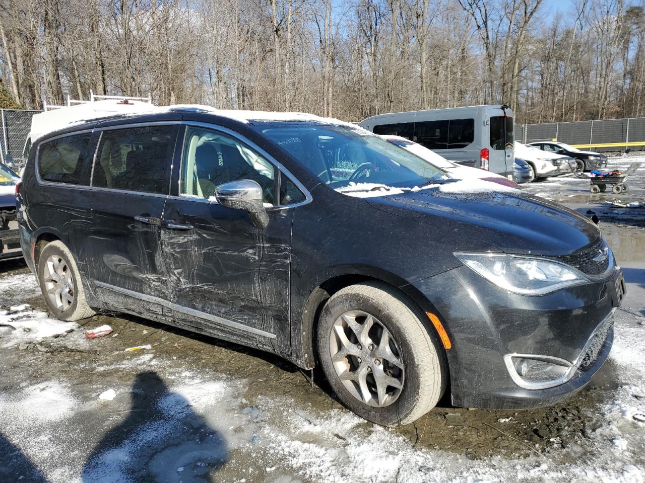 2018 Chrysler Pacifica VIN 2C4RC1GGXJR272473 Copart auction photo, side damage thumbnail 4