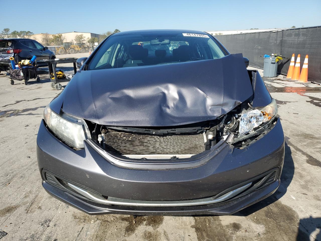 2015 Honda Civic VIN 19XFB2F51FE096868 Copart auction photo, front end / side damage thumbnail 5