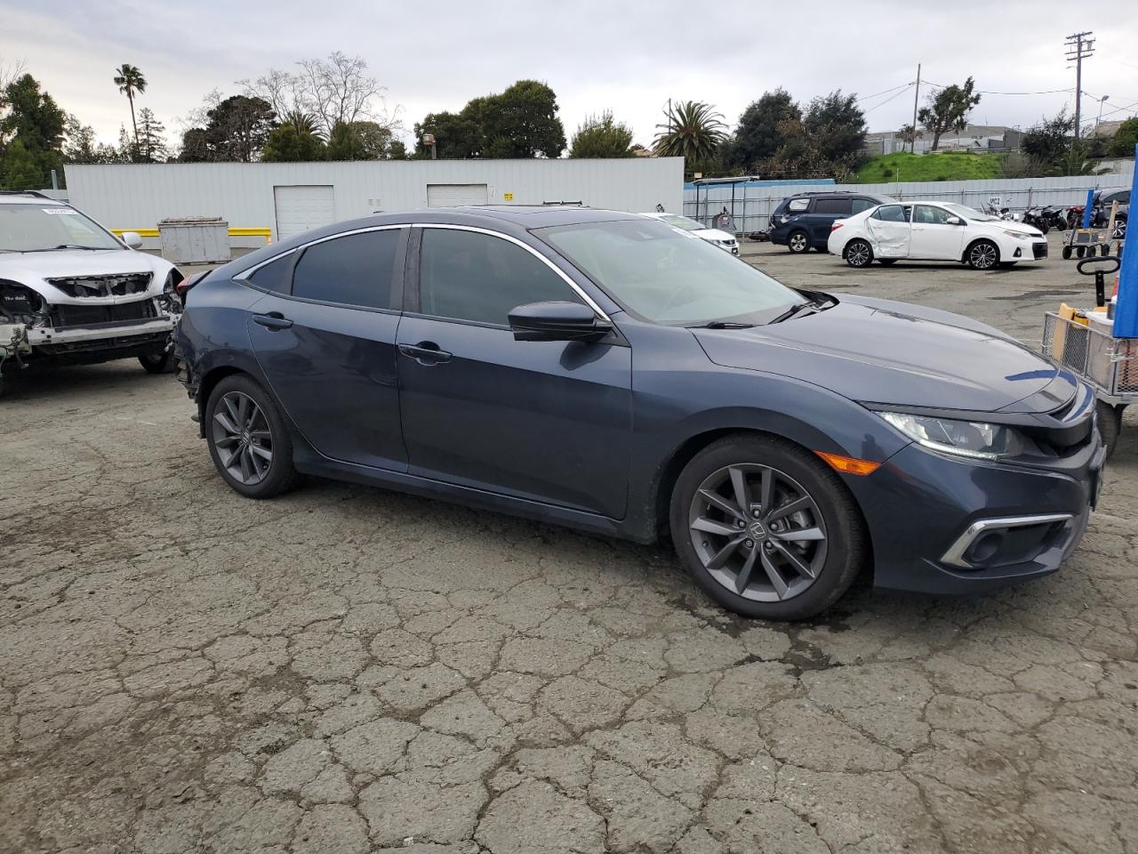 2019 Honda Civic VIN JHMFC1F34KX006708 Copart auction photo, all over damage thumbnail 4