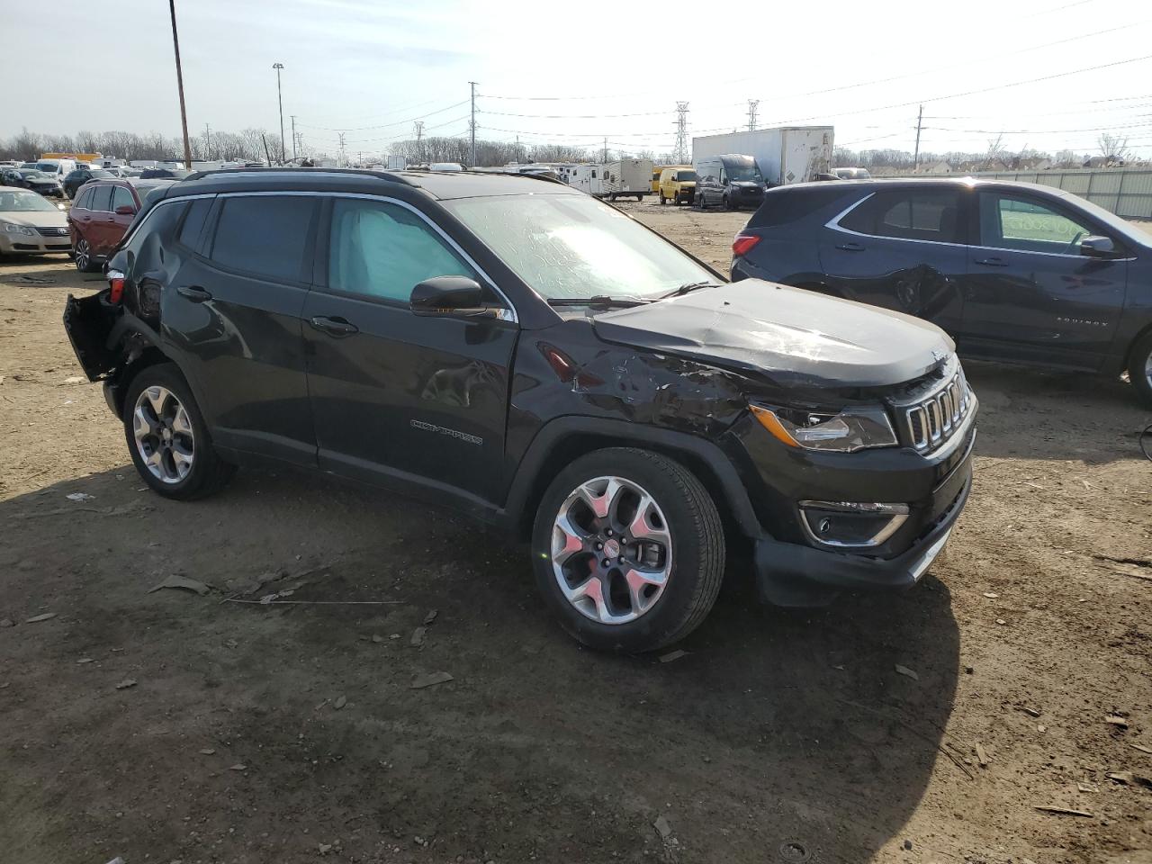 2018 Jeep Compass VIN 3C4NJDCB7JT232025 Copart auction photo, front end / rear end damage thumbnail 4