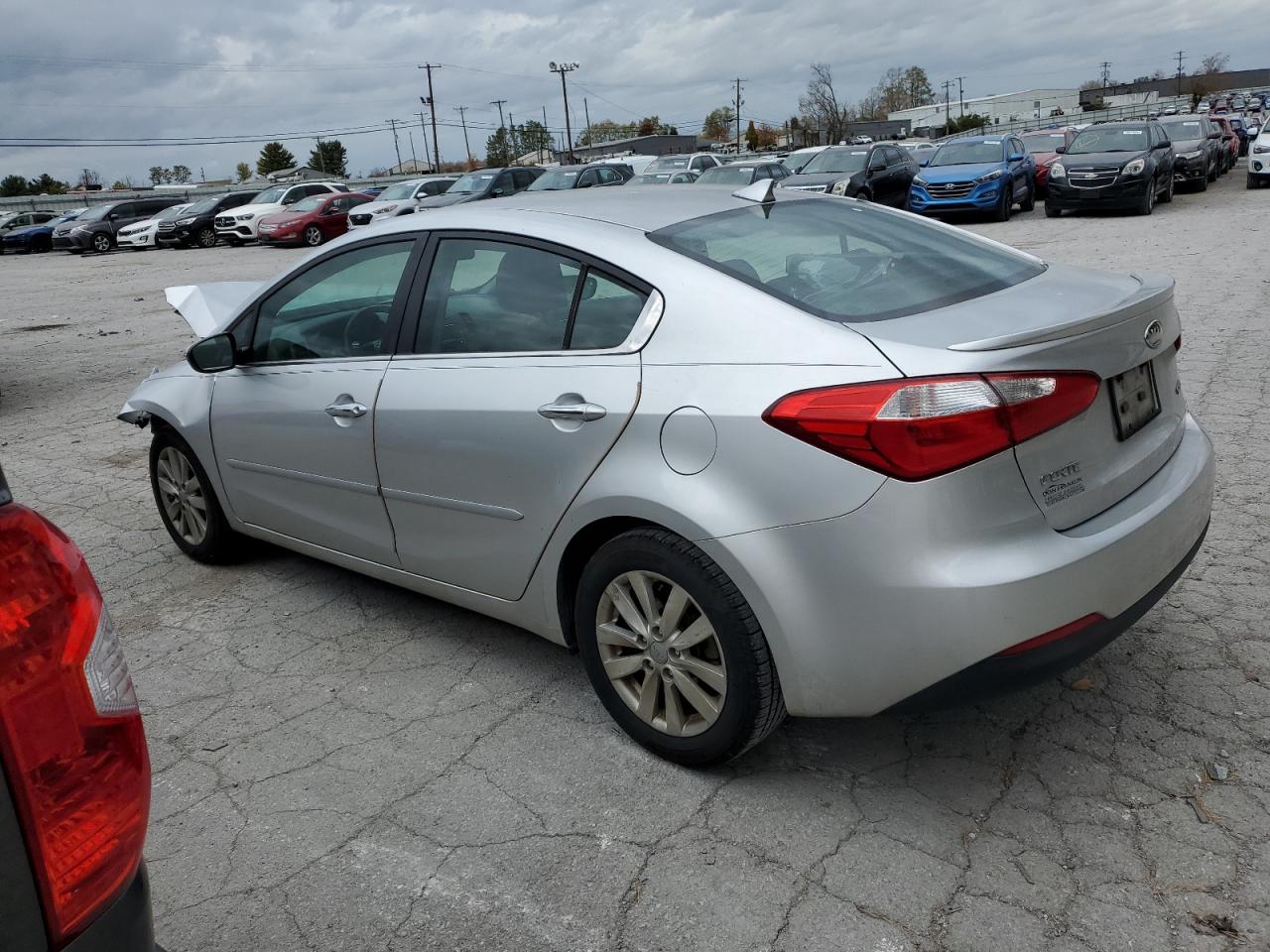 2014 KIA Forte VIN KNAFX4A86E5164815 Copart auction photo, front end / rear end damage thumbnail 2