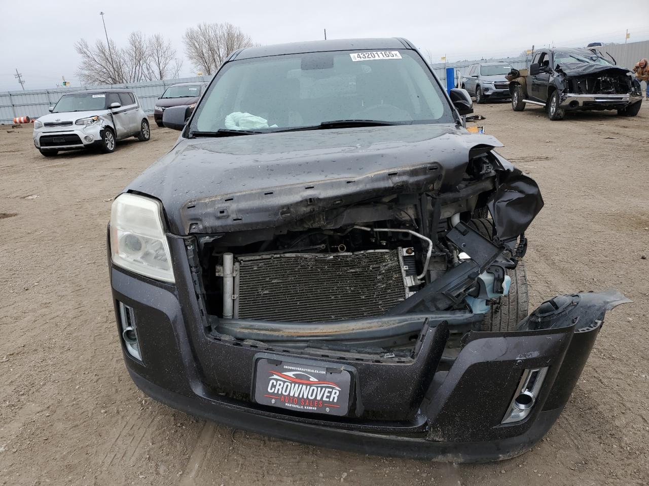 2013 GMC Terrain VIN 2GKALMEK9D6389767 Copart auction photo, front end damage thumbnail 5