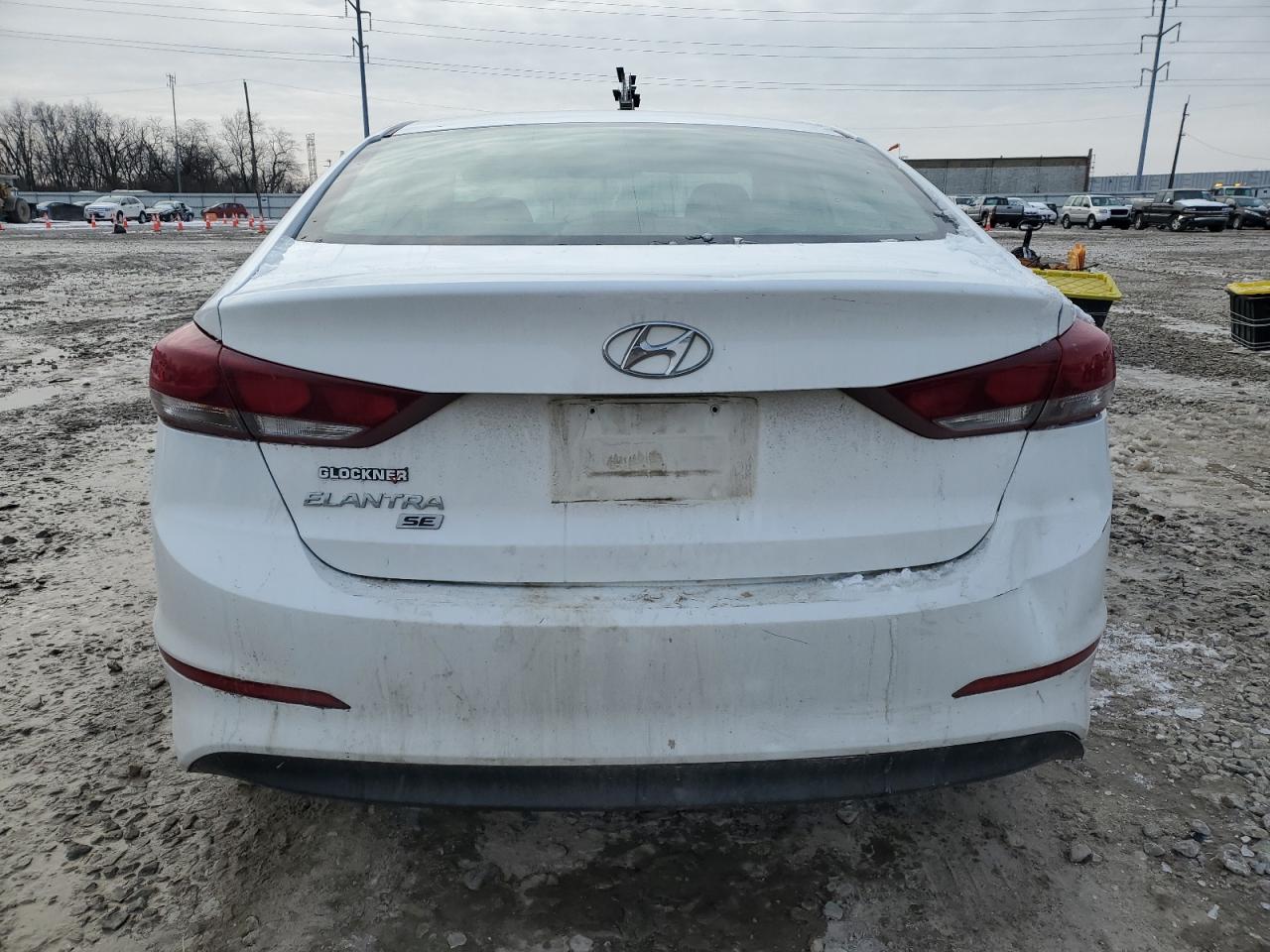 2018 Hyundai Elantra VIN 5NPD74LFXJH345593 Copart auction photo, front end / minor dent/scratches damage thumbnail 6