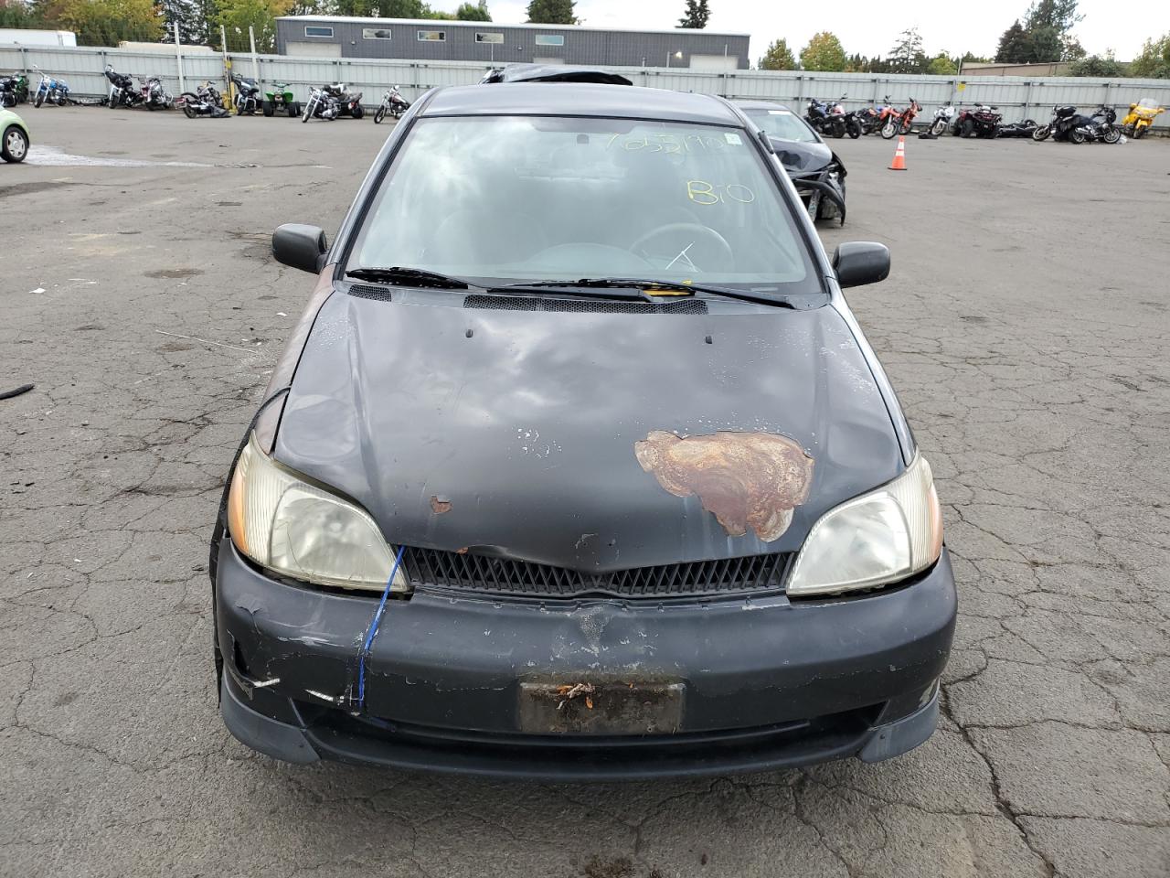 2001 Toyota Echo VIN JTDBT123910131698 Copart auction photo, rear end / all over damage thumbnail 5