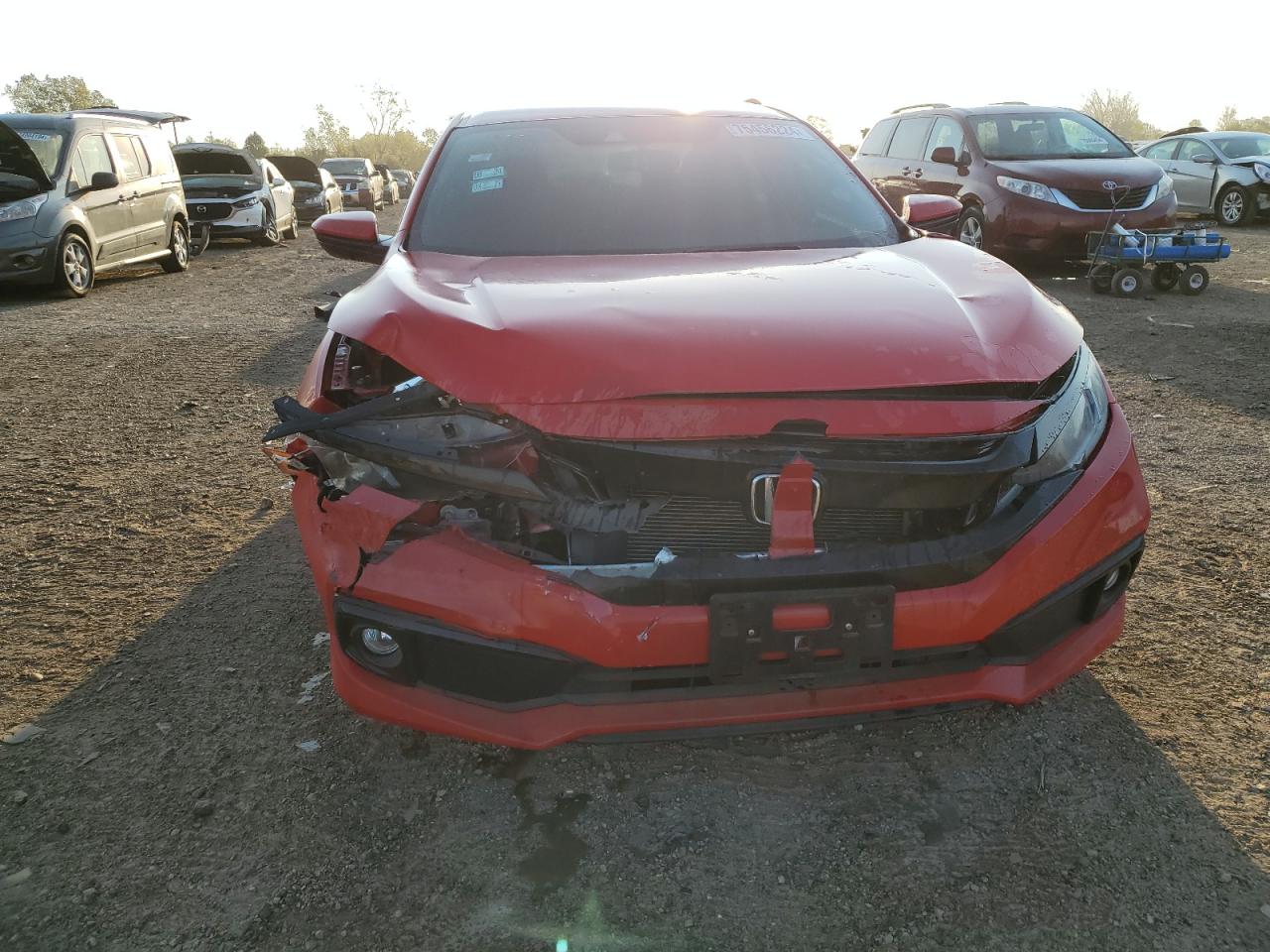 2021 Honda Civic VIN 2HGFC2F8XMH517352 Copart auction photo, front end damage thumbnail 5