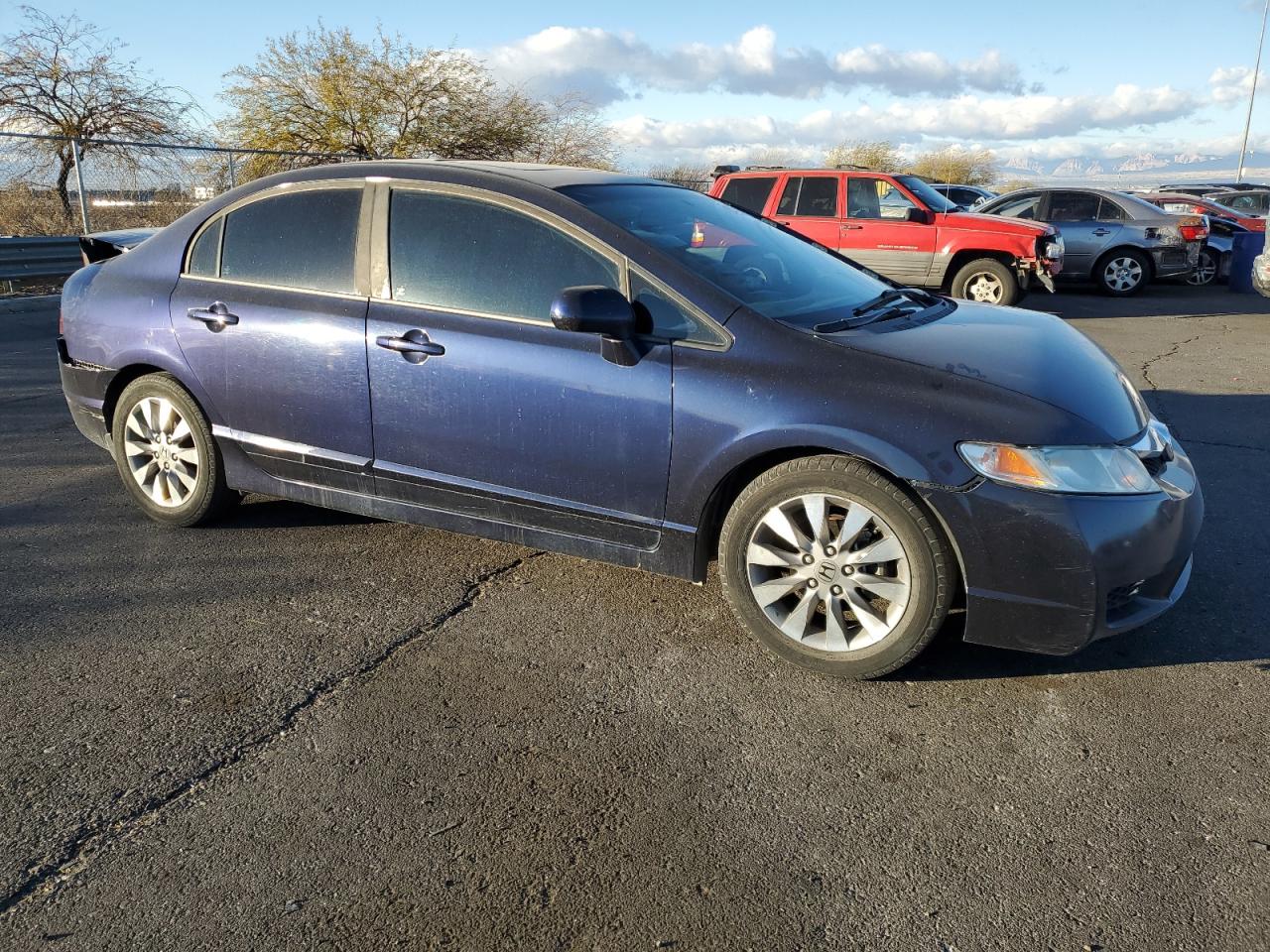 2009 Honda Civic VIN 1HGFA16809L011071 Copart auction photo, rear end damage thumbnail 4