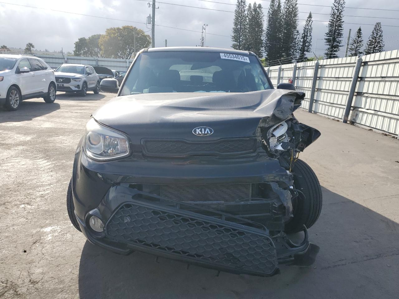 2016 KIA Soul VIN KNDJP3A54G7348655 Copart auction photo, front end damage thumbnail 5