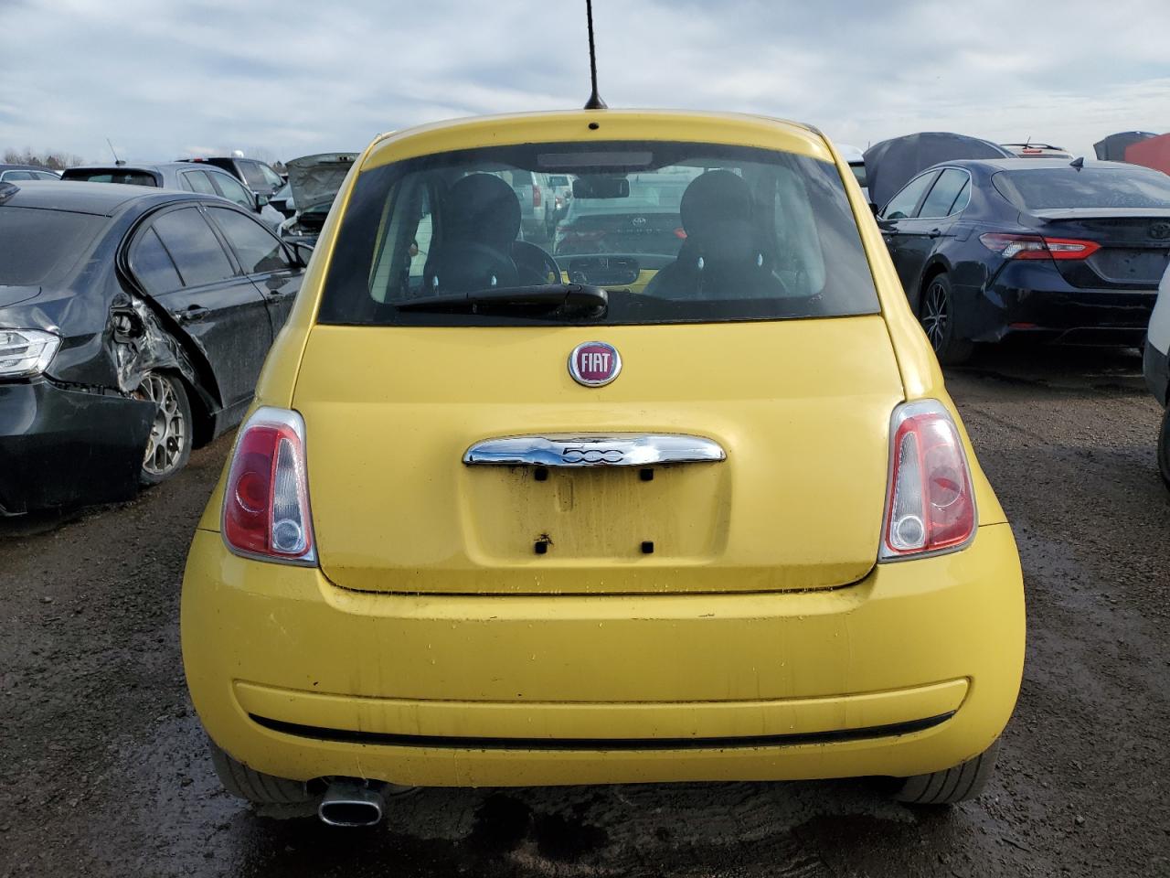 2013 Fiat 500 VIN 3C3CFFAR0DT654926 Copart auction photo, side / minor dent/scratches damage thumbnail 6