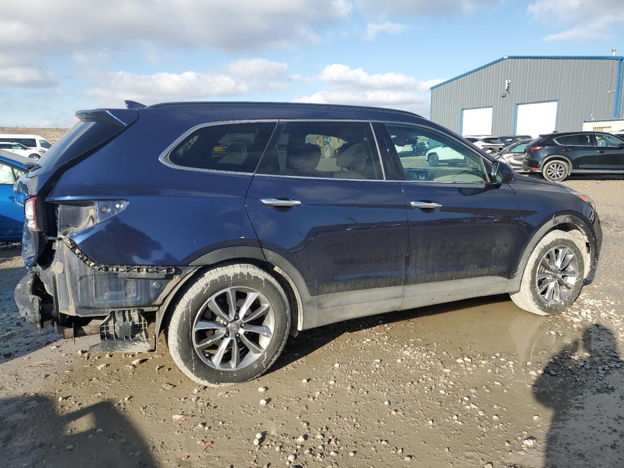 2017 Hyundai Santa Fe VIN KM8SMDHF1HU223399 Copart auction photo, rear end damage thumbnail 3