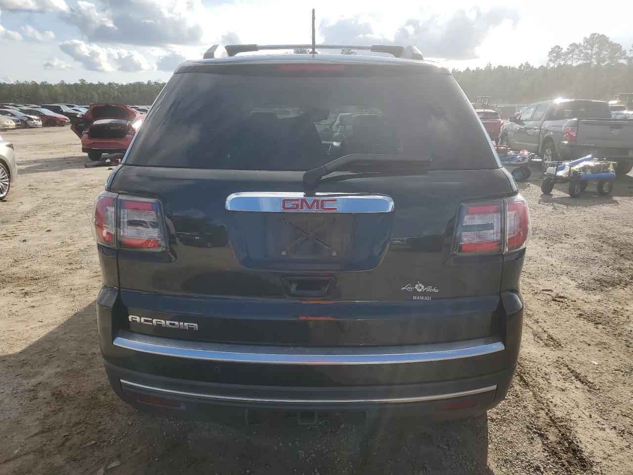 2015 GMC Acadia VIN 1GKKRRKD5FJ292500 Copart auction photo, front end / side damage thumbnail 6