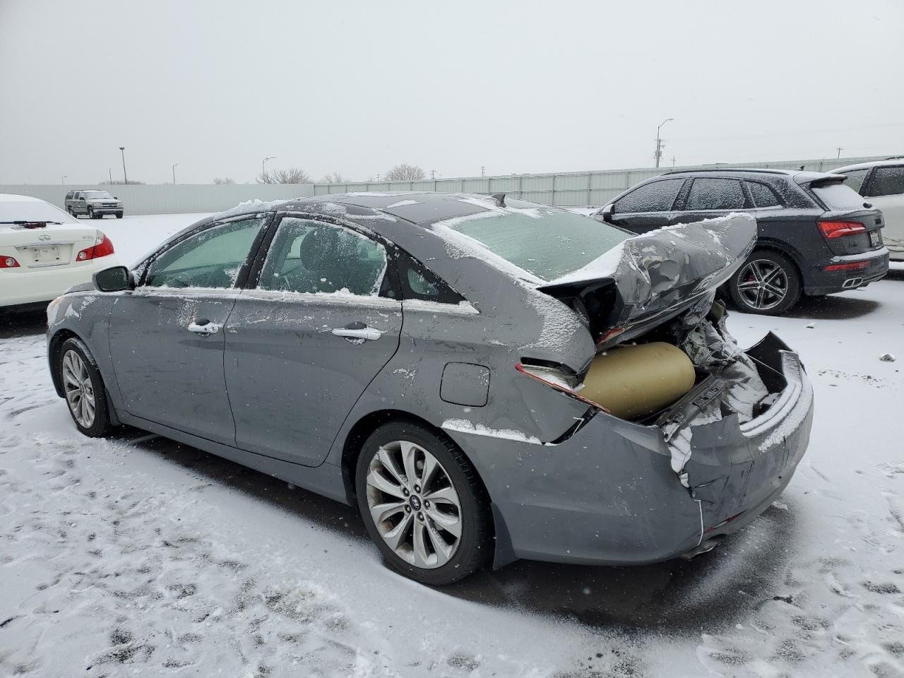 2013 Hyundai Sonata VIN 5NPEC4AB3DH567042 Copart auction photo, rear end damage thumbnail 2