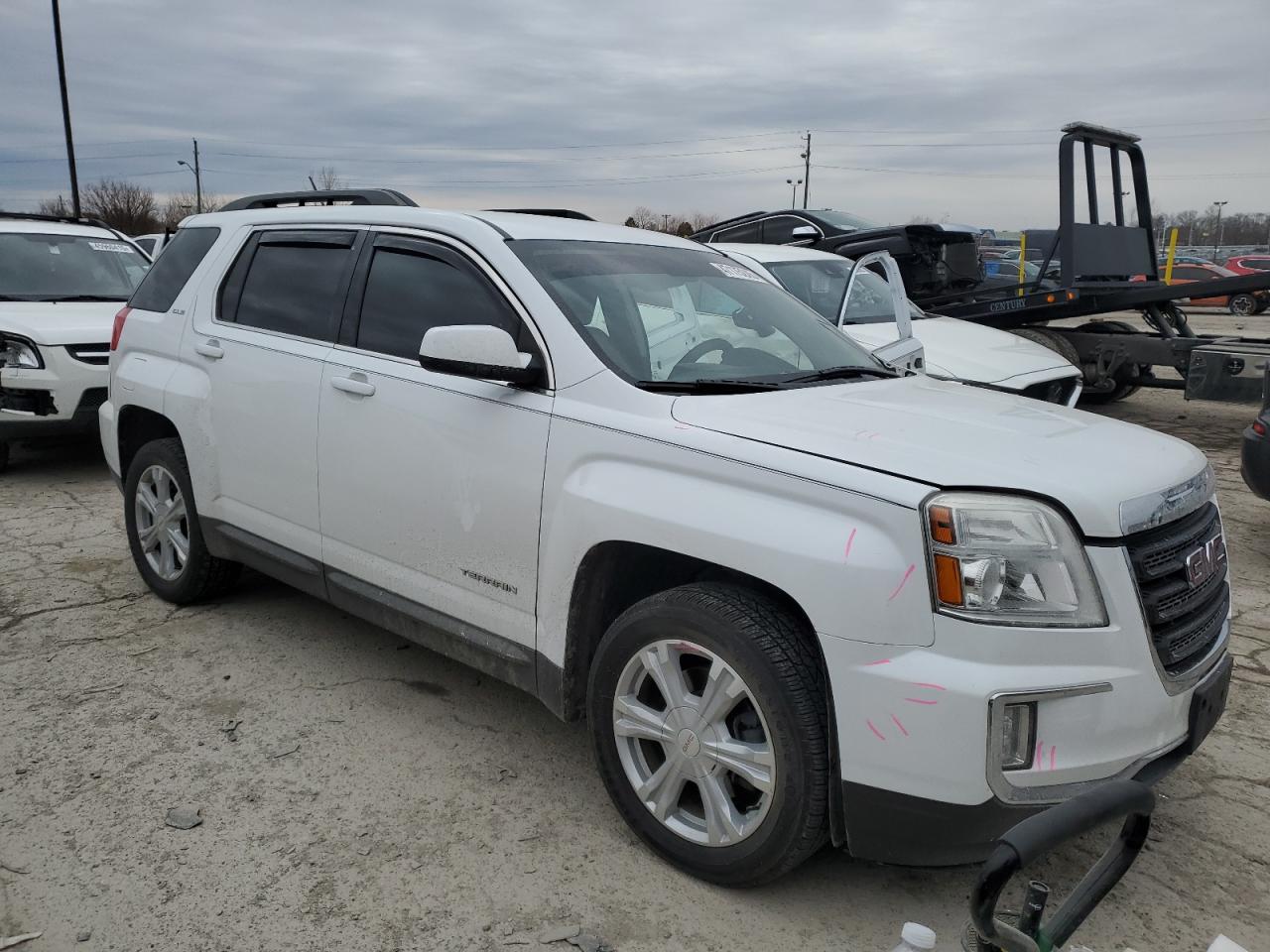 2017 GMC Terrain VIN 2GKFLTEKXH6302514 Copart auction photo, all over damage thumbnail 4