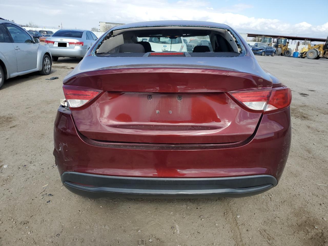 2016 Chrysler 200 VIN 1C3CCCFB9GN185892 Copart auction photo, all over damage thumbnail 6