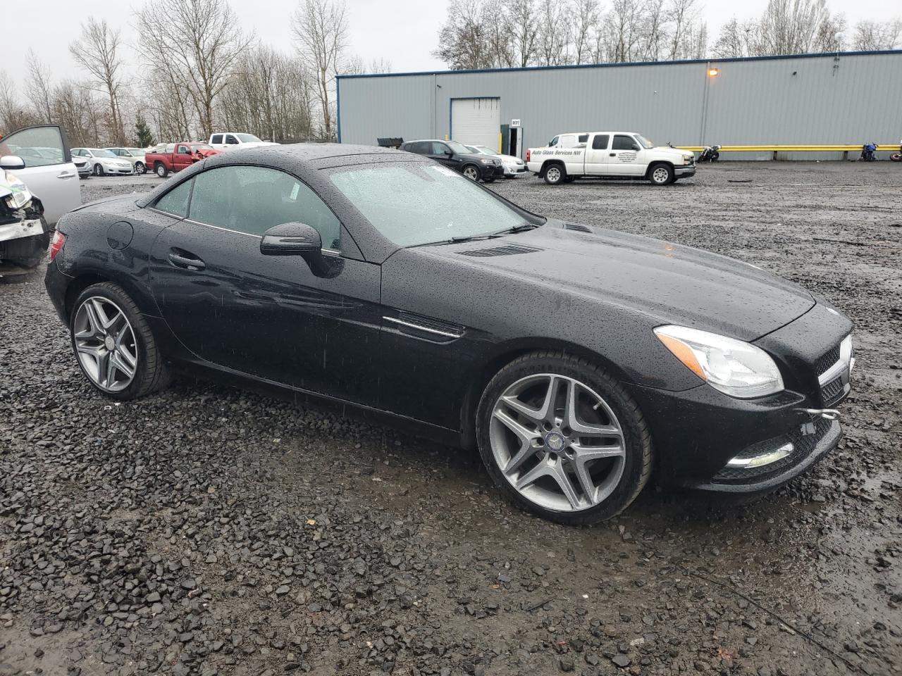 2013 Mercedes-Benz SLK-klasse VIN WDDPK4HA4DF056397 Copart auction photo, side damage thumbnail 4