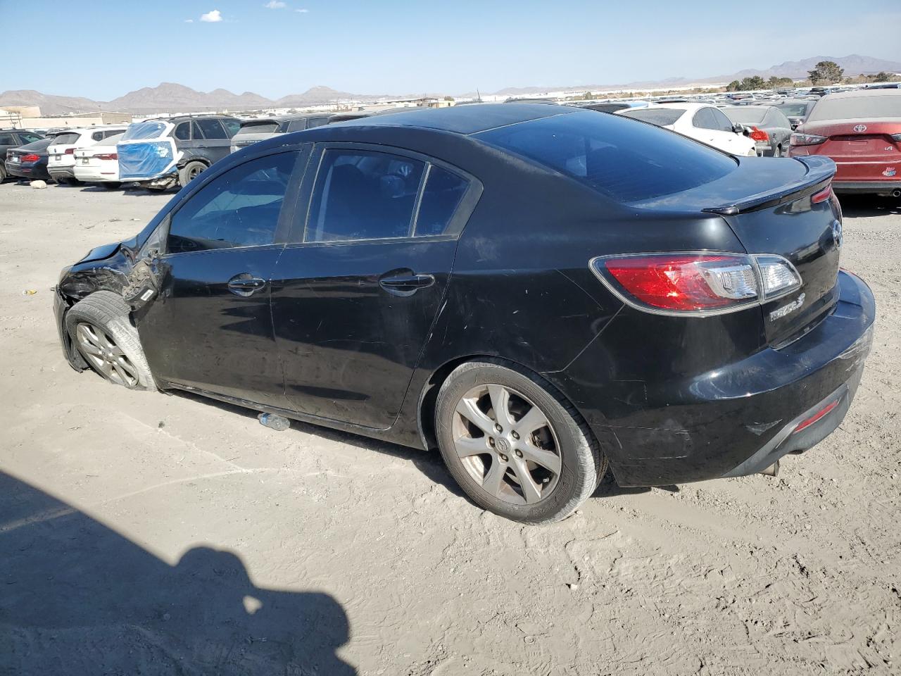 2010 Mazda 3 VIN JM1BL1SGXA1320972 Copart auction photo, front end / side damage thumbnail 2