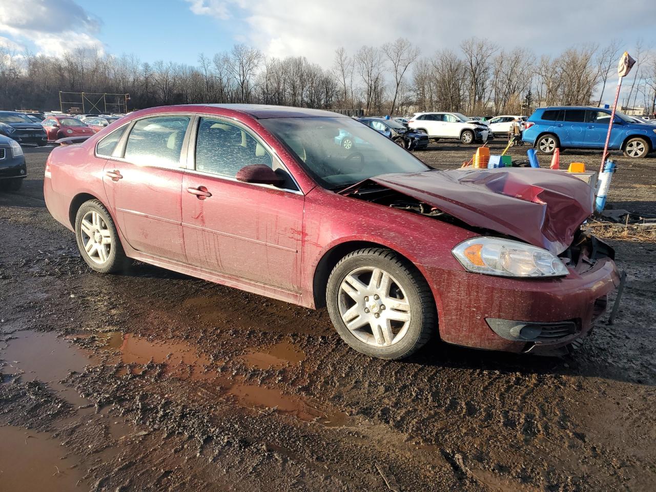 2011 Chevrolet Impala VIN 2G1WB5EK6B1198451 Copart auction photo, front end damage thumbnail 4