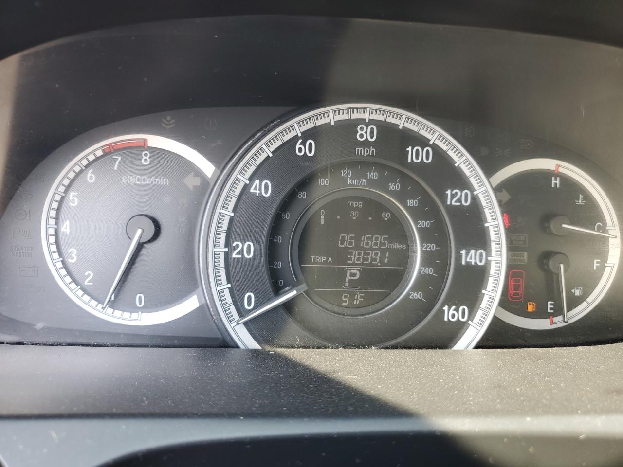 2016 Honda Accord VIN 1HGCR2F74GA111109 Copart auction photo, water/flood / minor dent/scratches damage thumbnail 9