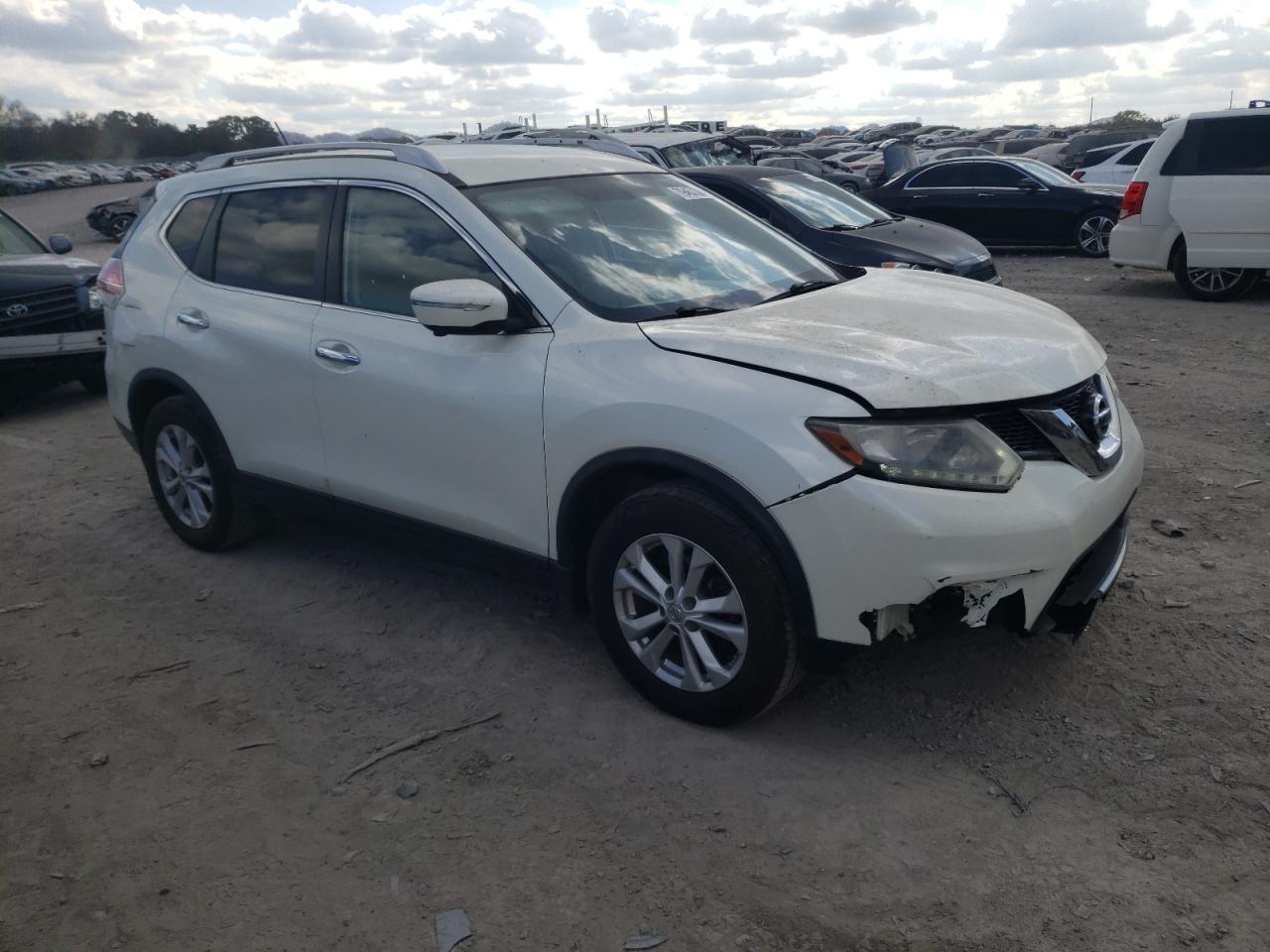2015 Nissan Rogue VIN KNMAT2MT7FP540554 Copart auction photo, water/flood / front end damage thumbnail 4