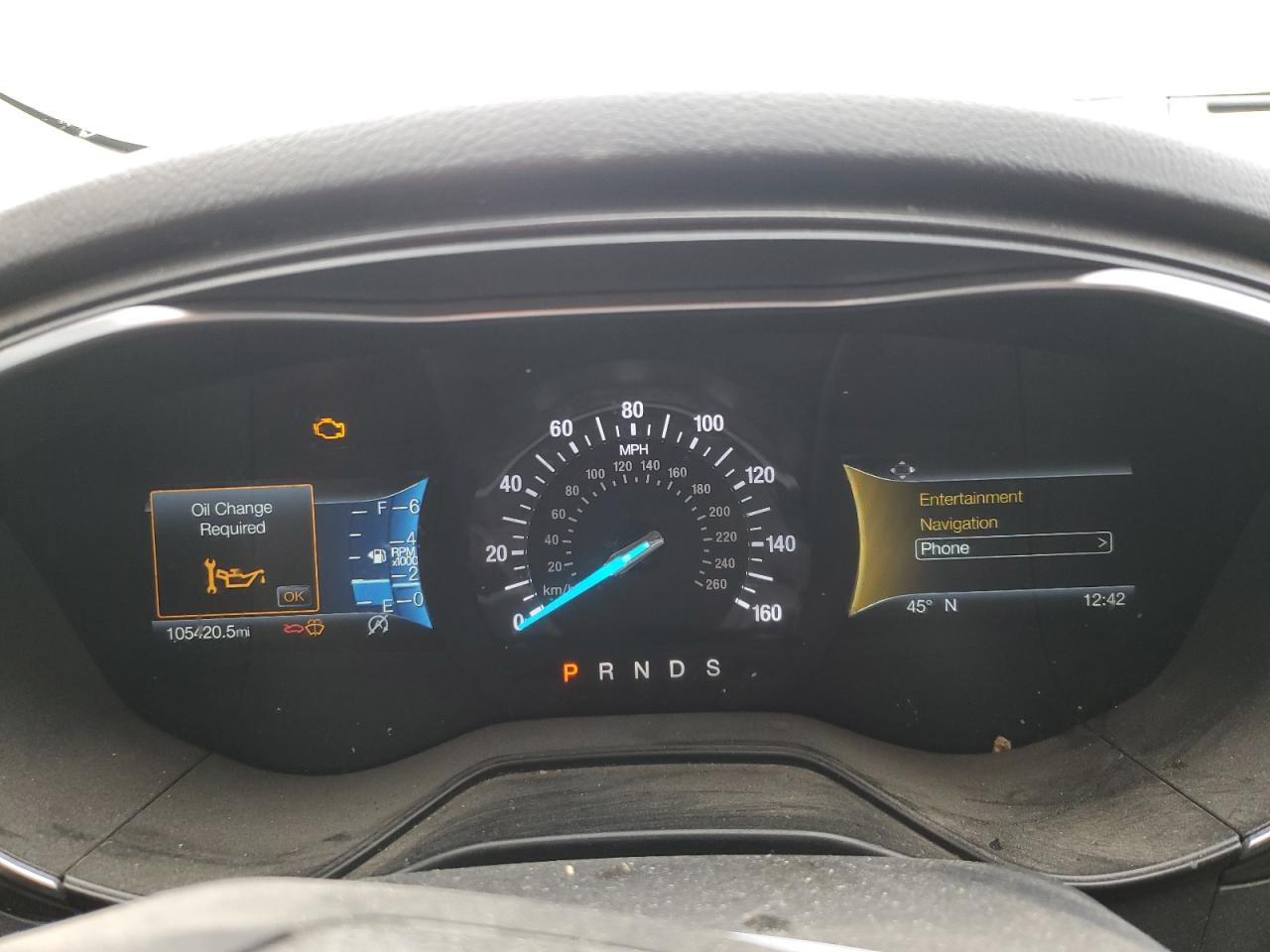 2019 Ford Fusion VIN 3FA6P0LU5KR109258 Copart auction photo, front end / side damage thumbnail 9