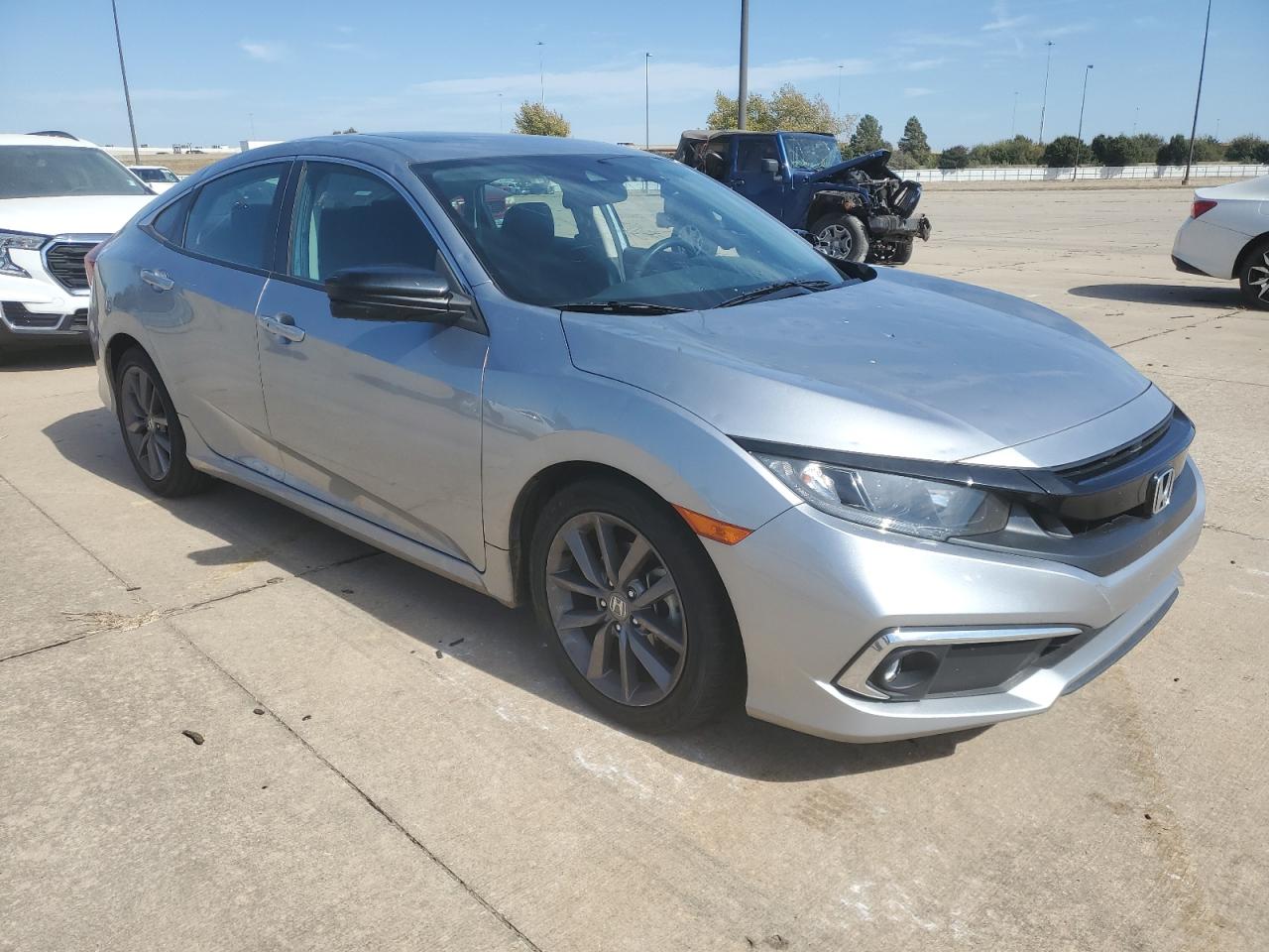 2019 Honda Civic VIN 19XFC1F39KE006141 Copart auction photo, hail / minor dent/scratches damage thumbnail 4