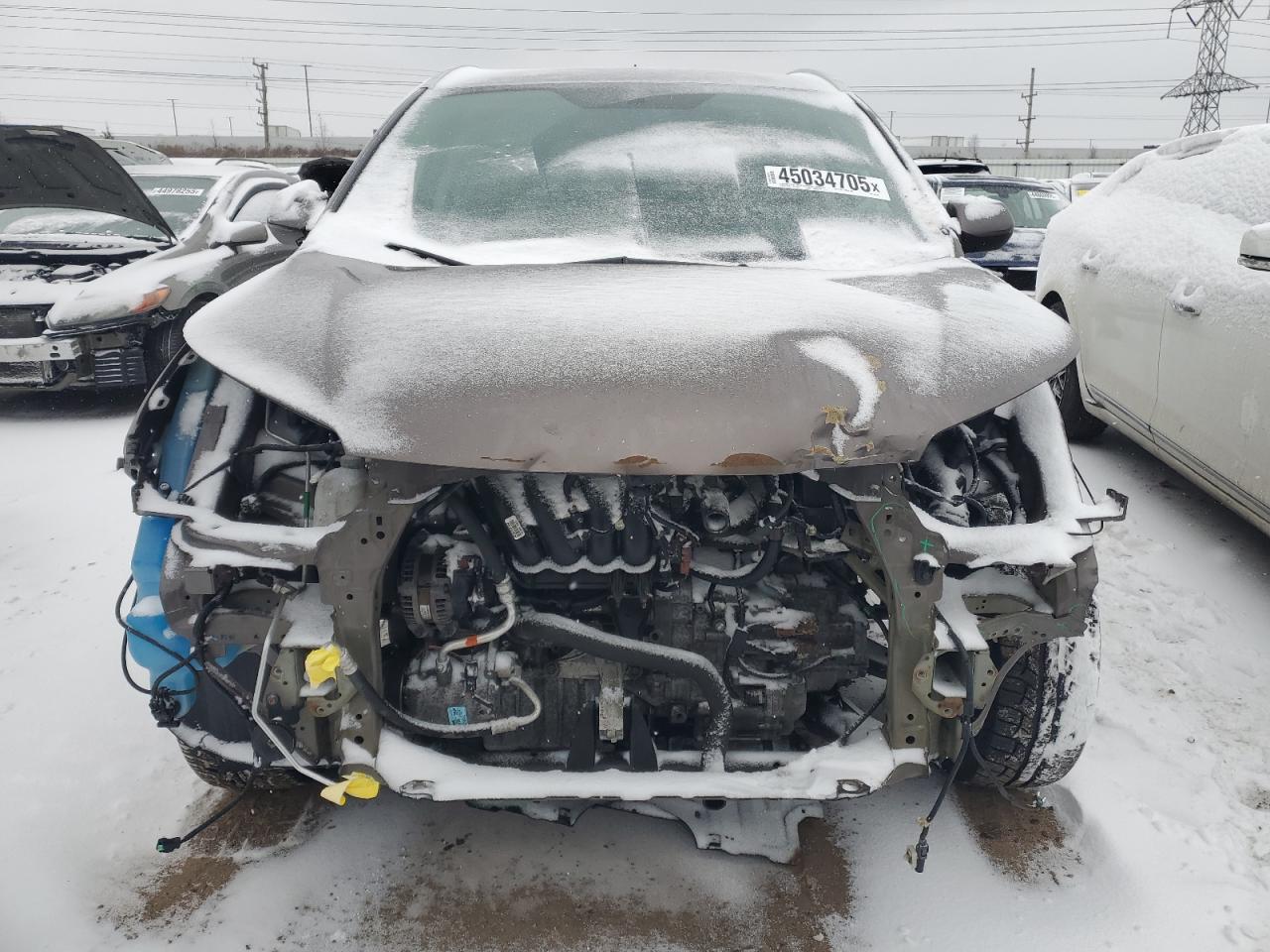2014 Honda CR-V VIN 2HKRM4H73EH681236 Copart auction photo, front end / side damage thumbnail 5