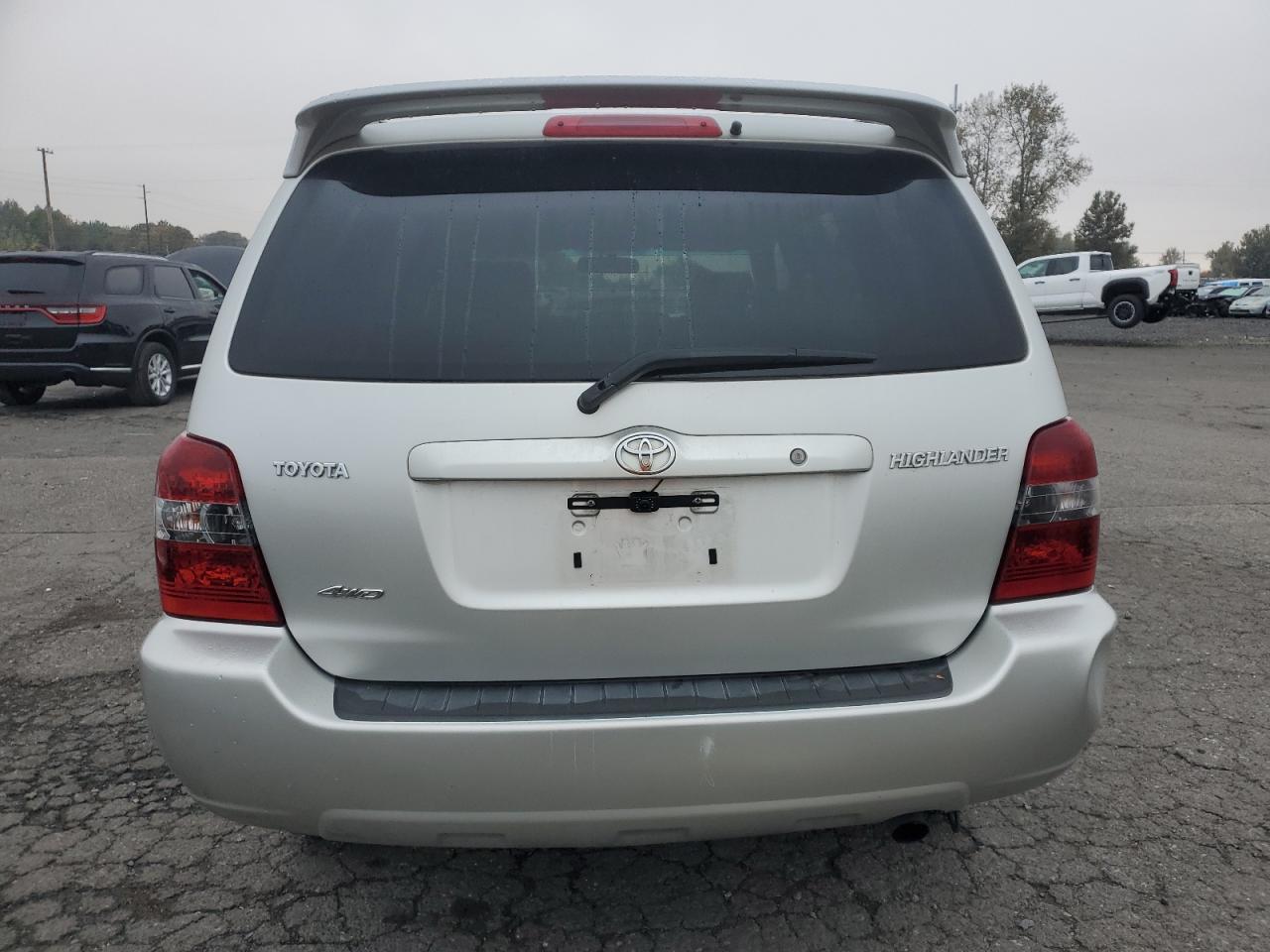 2007 Toyota Highlander VIN JTEHD21A770047901 Copart auction photo, front end / side damage thumbnail 6