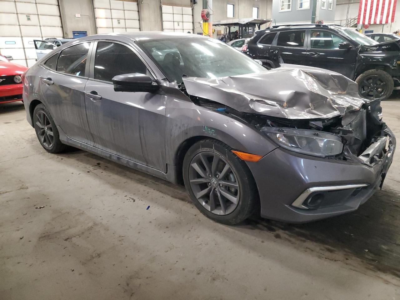2019 Honda Civic VIN 19XFC1F78KE000222 Copart auction photo, all over / damage history damage thumbnail 4